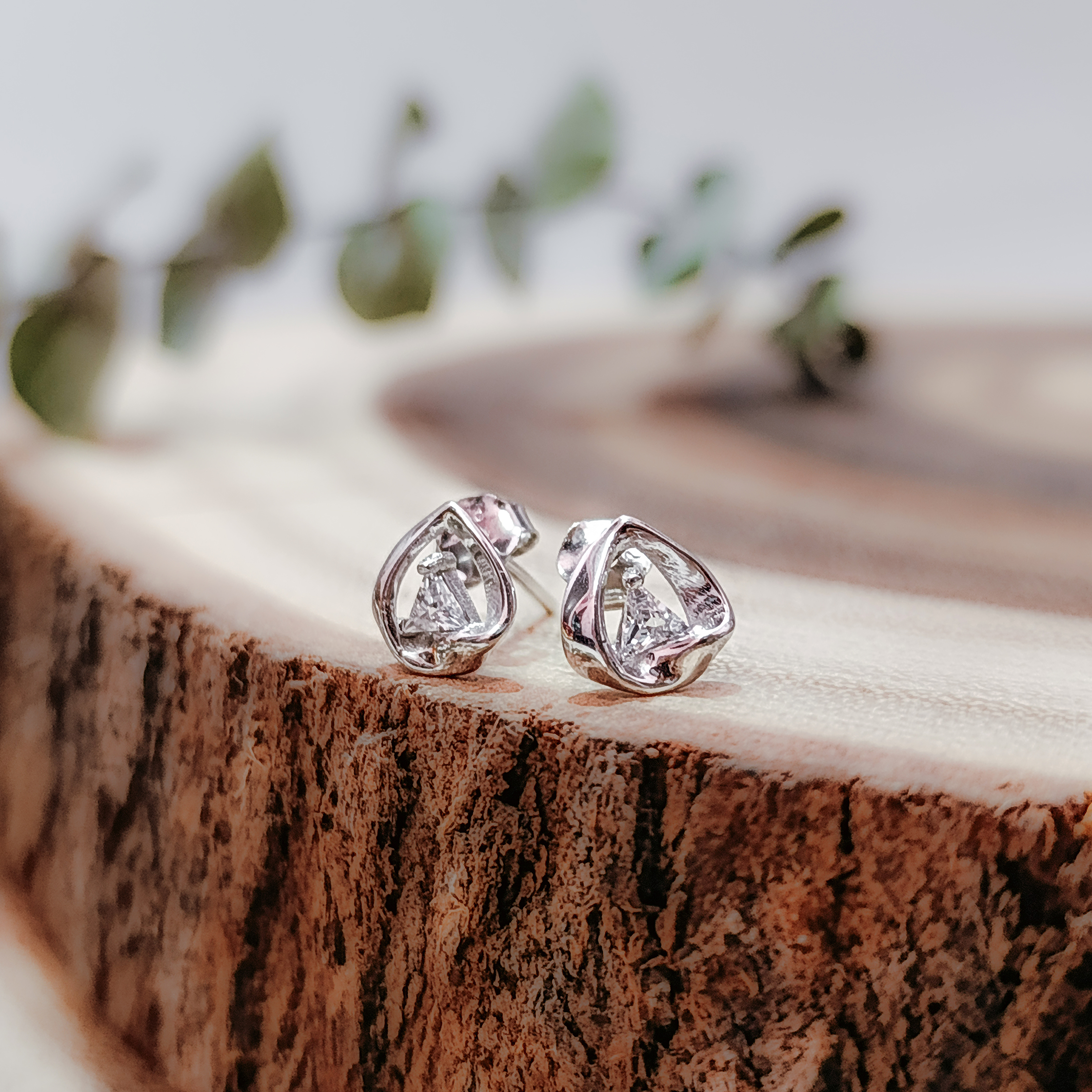 گوشواره دخترانه طرح قلب کد G128